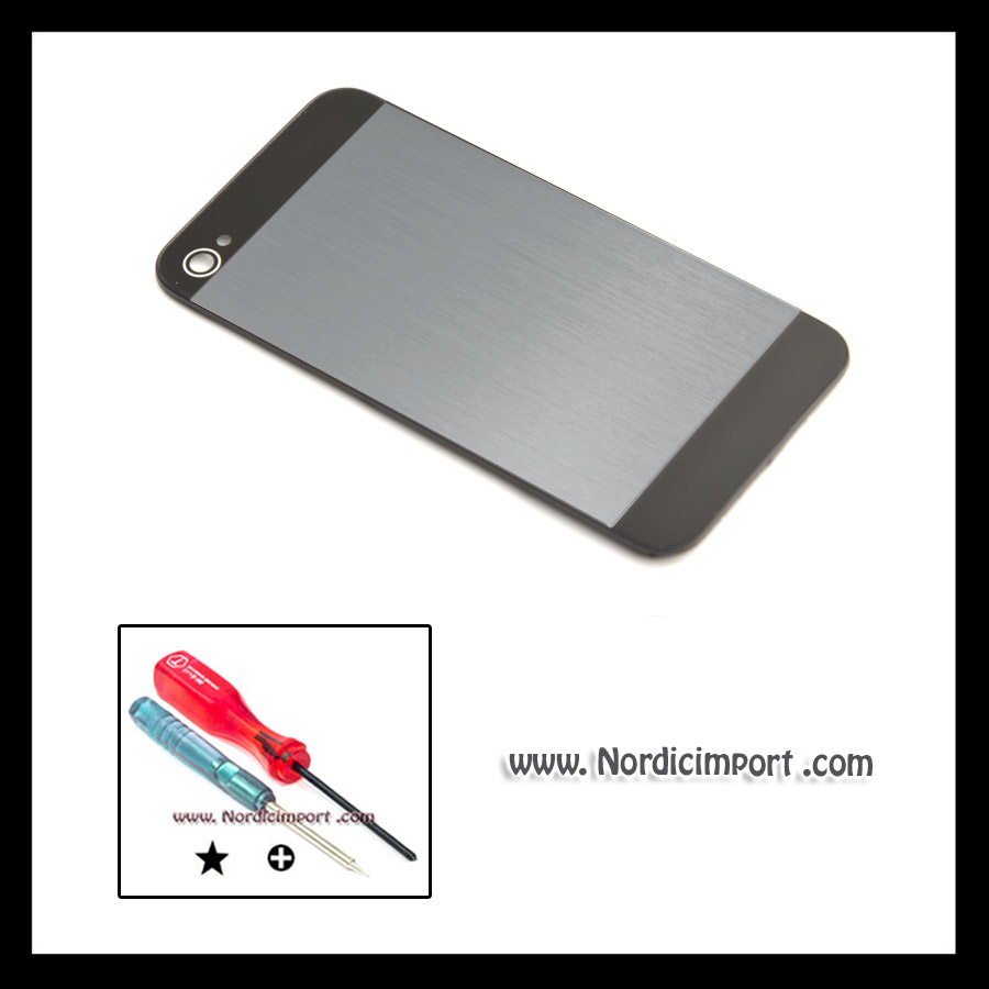 Metall bakdeksel uten trykk til iphone 4 - GR�TT