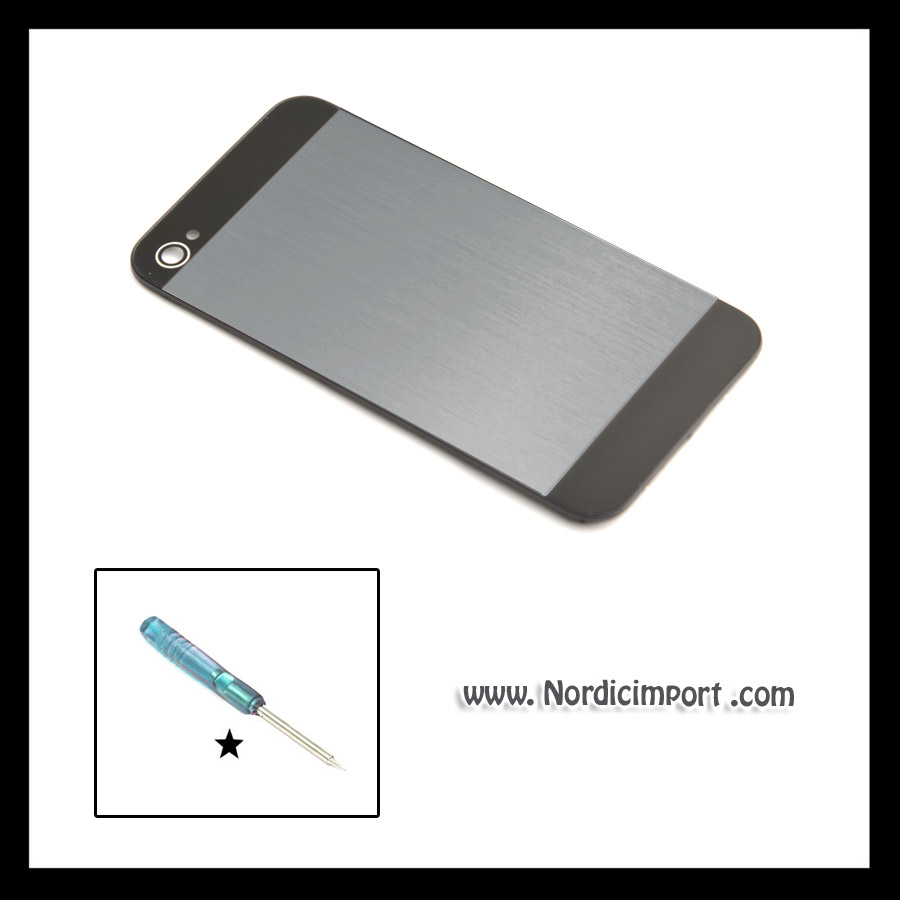 Metall bakdeksel uten trykk til iphone 4S - GR�TT