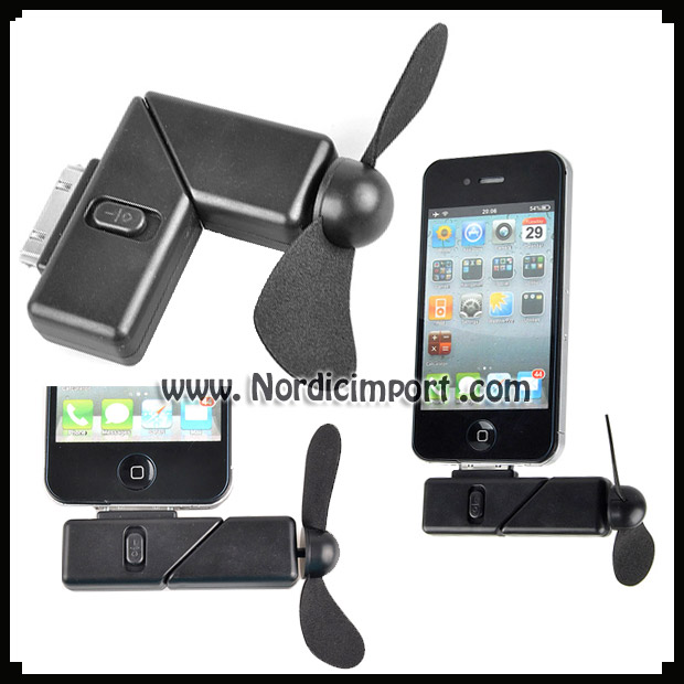 iphone 4/4S/3GS/3G & ipod touch vifte - SVART