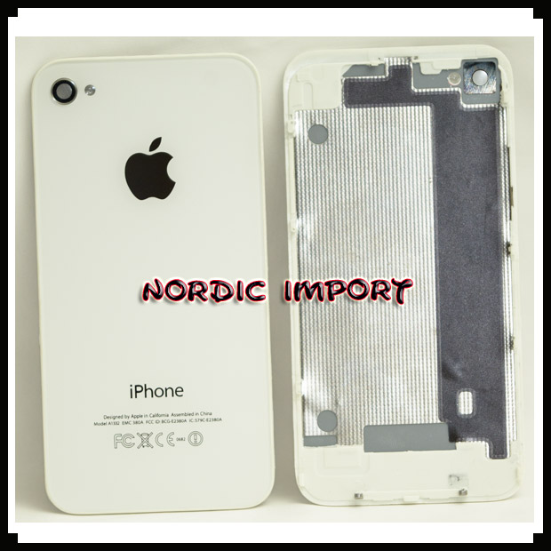 Bakdeksel til iphone 4 - HVITT