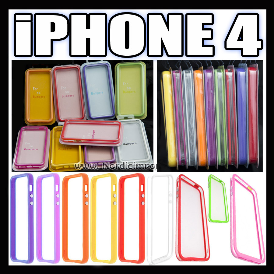 10 stk. iphone 4 / 4S bumper - 10 premium bumper-pakke